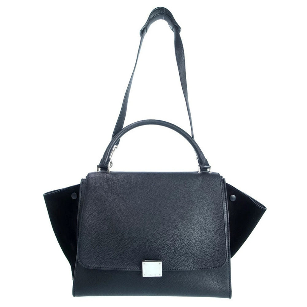 Celine Trapeze Leather 2WAY Handbag Shoulder Bag